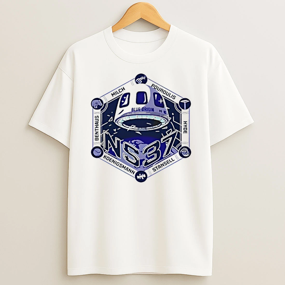 Blue Origin Ns 37 Mission Stansell Hyde Pouroulis Milch Koenigsmann T Shirt