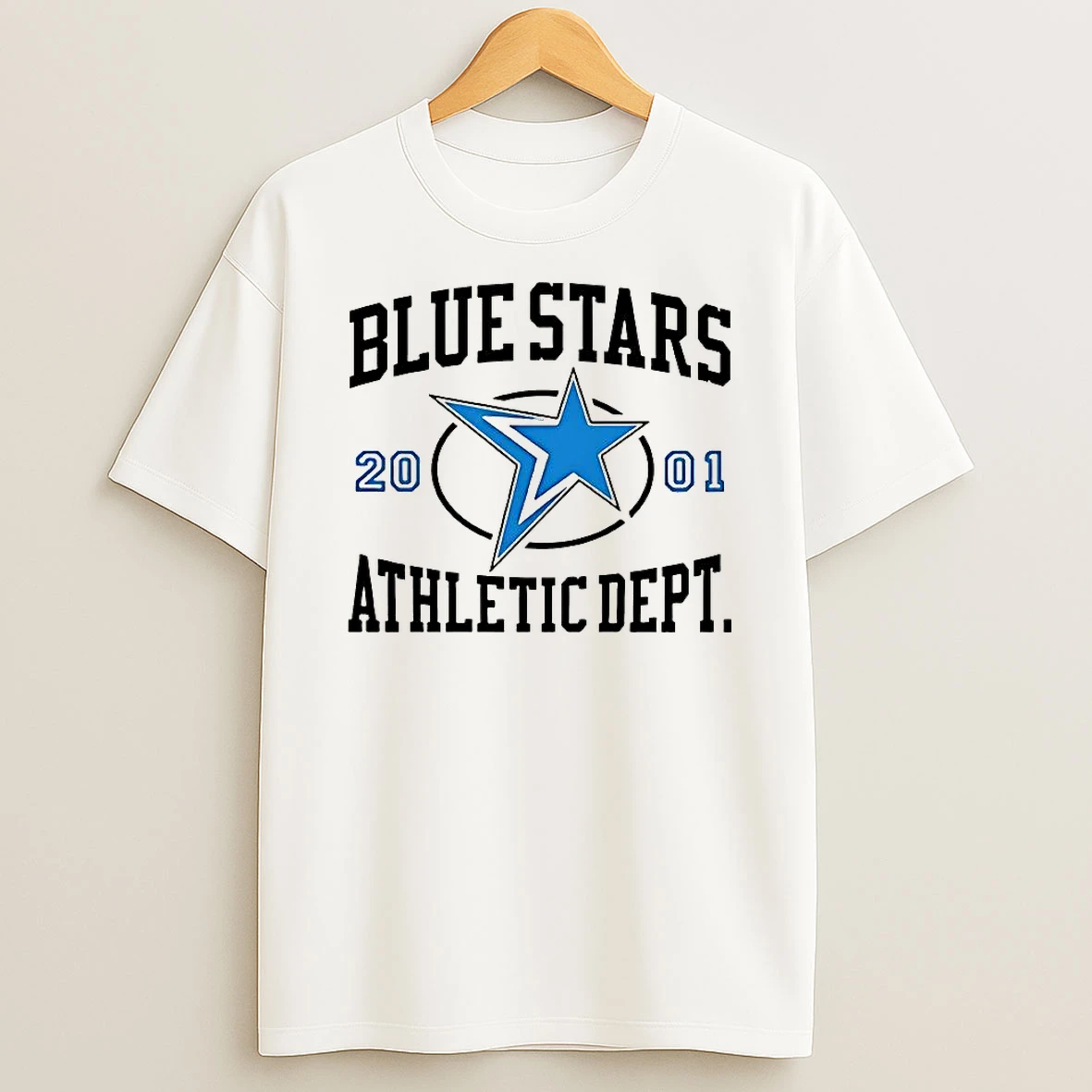 Blue Stars Athletic 2001 Retro T Shirt