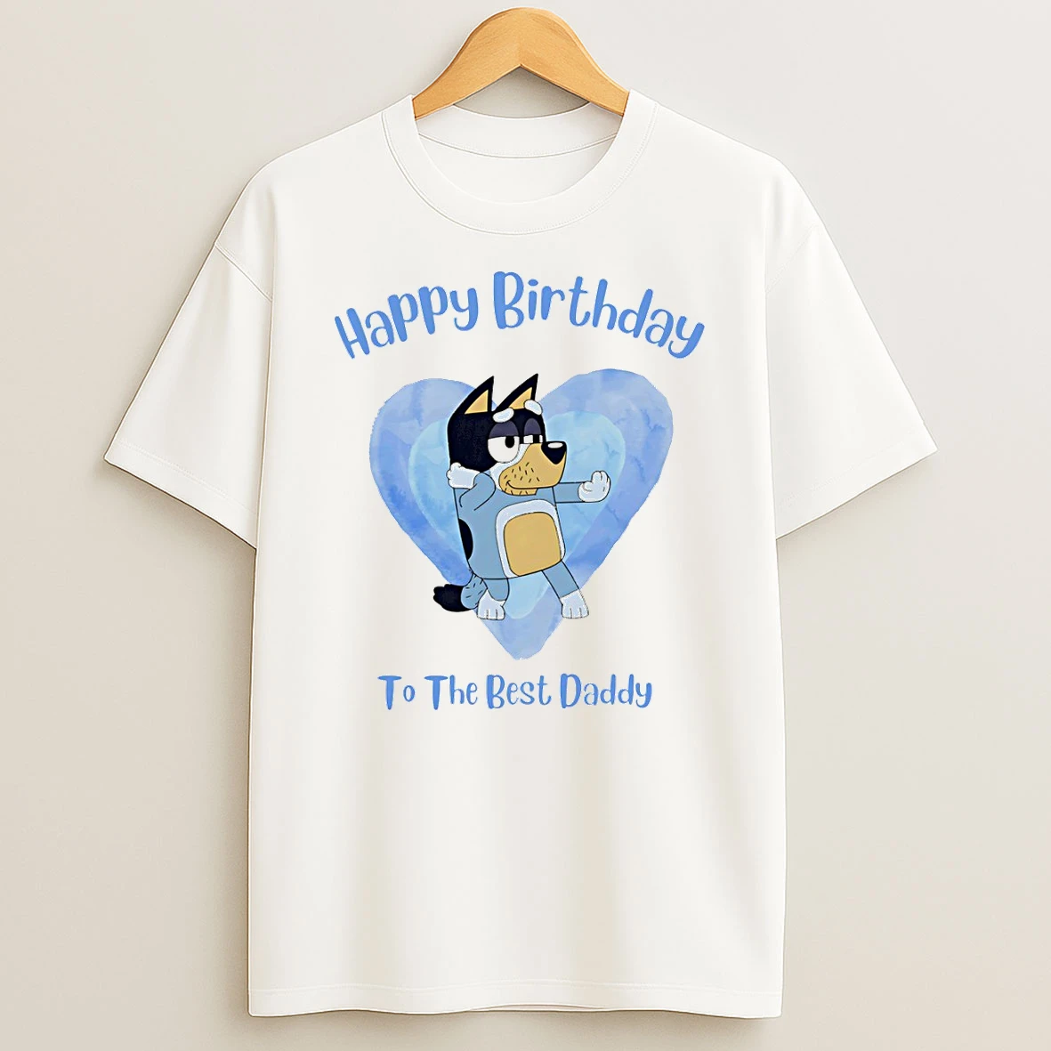 Bluey Dad Happy Birthday To The Best Daddy T Shirt