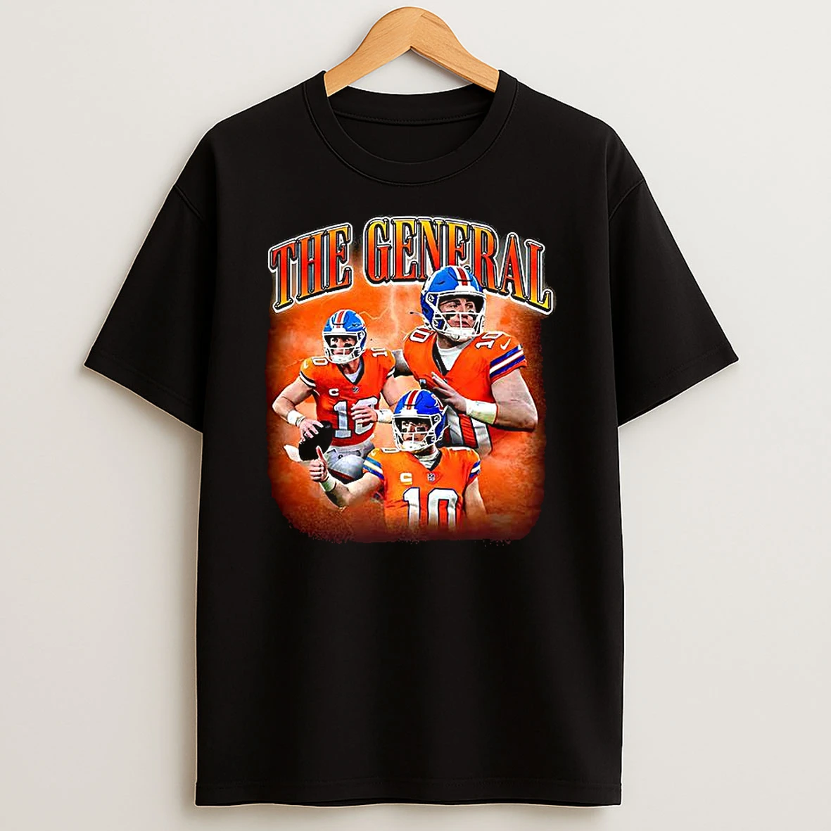 Bo Nix Denver Broncos Football The General Graphic T Shirt