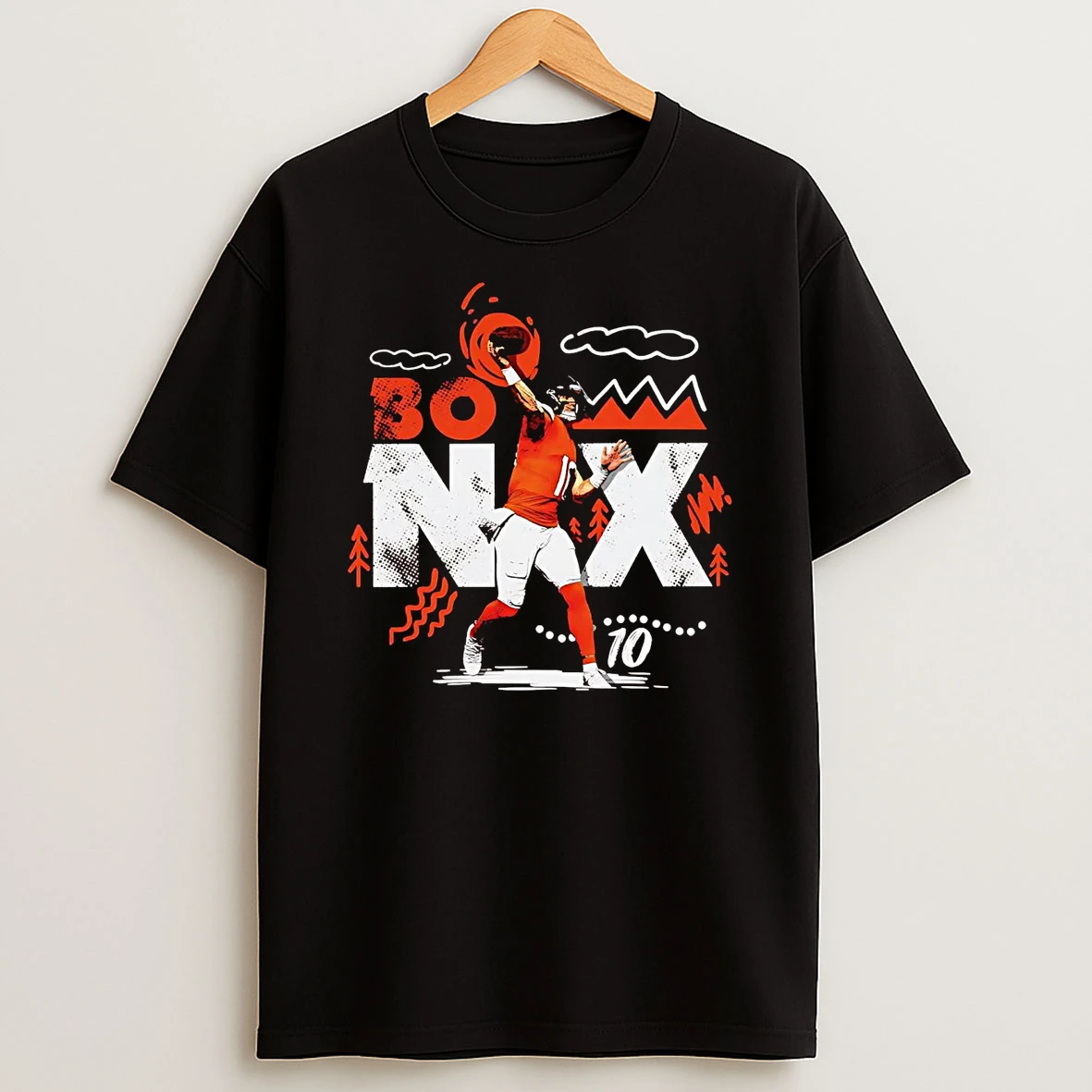 Bo Nix Rock Out Rookie Denver Broncos T Shirt