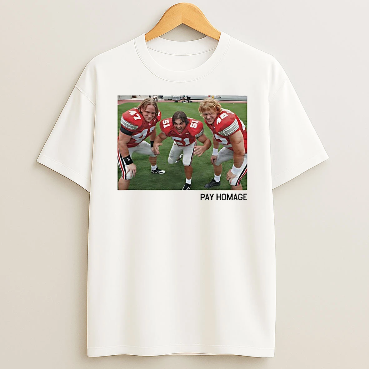 Bobby Carpenter A J Hawk Anthony Schlegel Ohio State Buckeyes Pay Homage T Shirt
