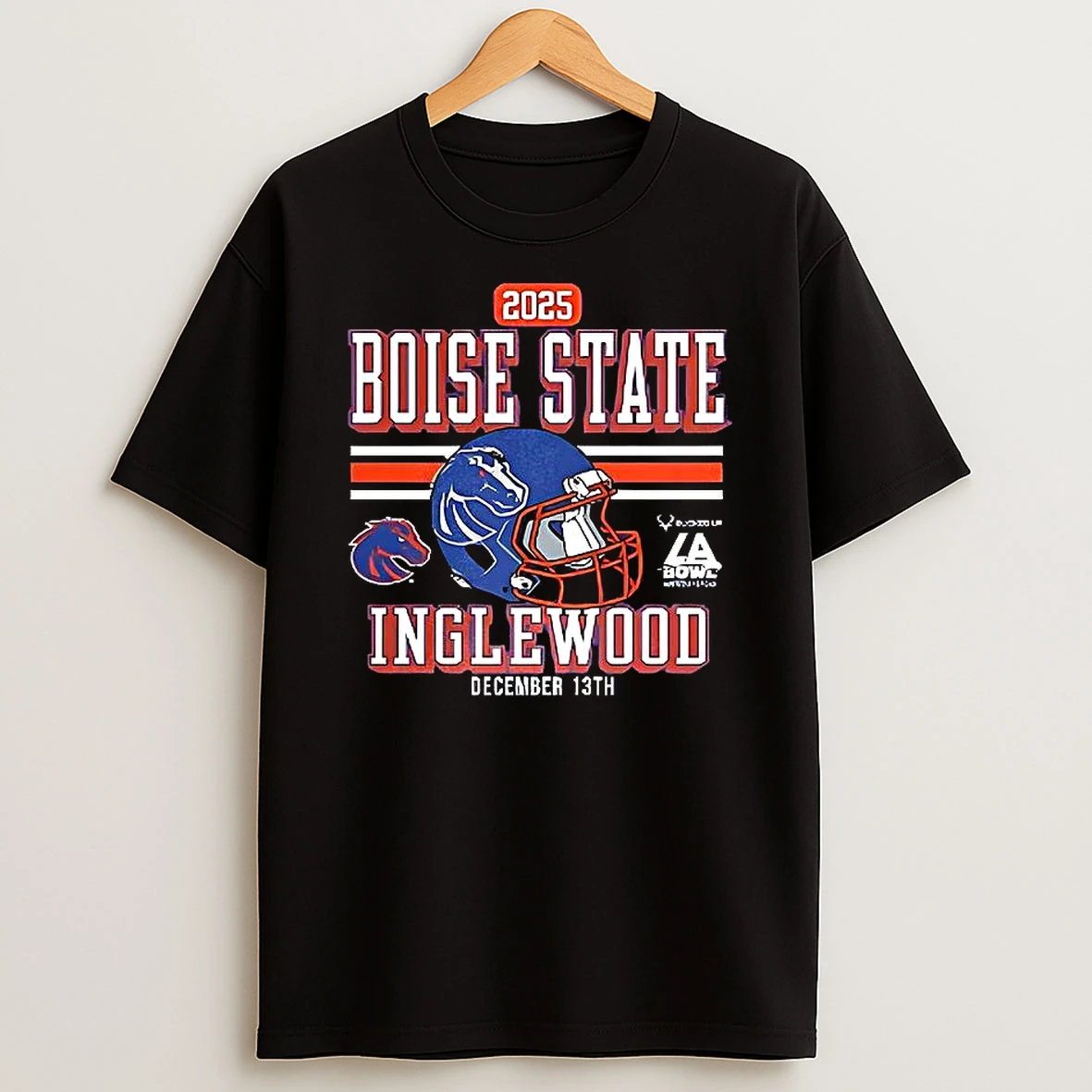 Boise State Broncos 2025 La Bowl Helmet T Shirt
