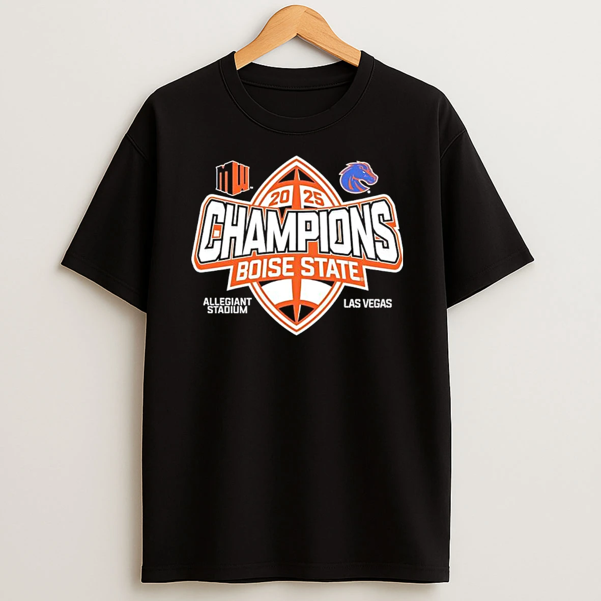 Boise State Broncos 2025 Mountain West Football Champions T Shirt