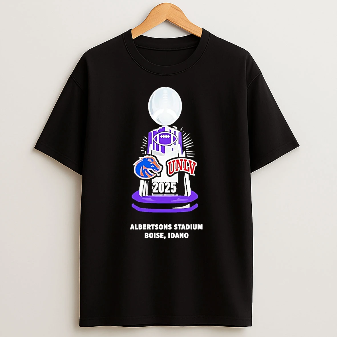 Boise State Vs Unlv 2025 Mountain West Championship Mens Trophy T Shirt