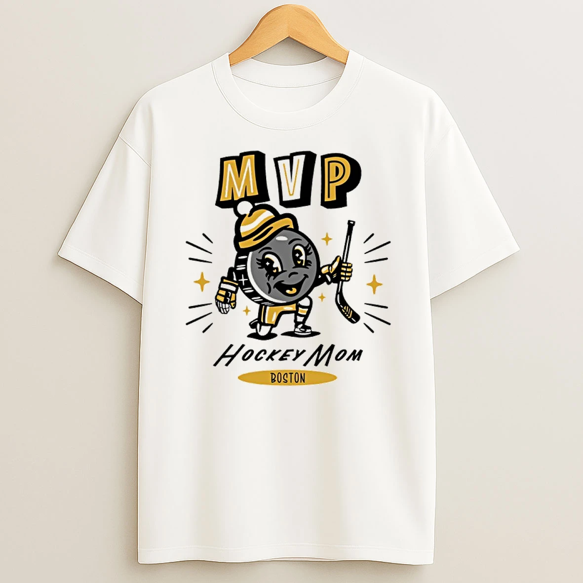 Boston Bruins 2025 Mvp Hockey Mom T Shirt