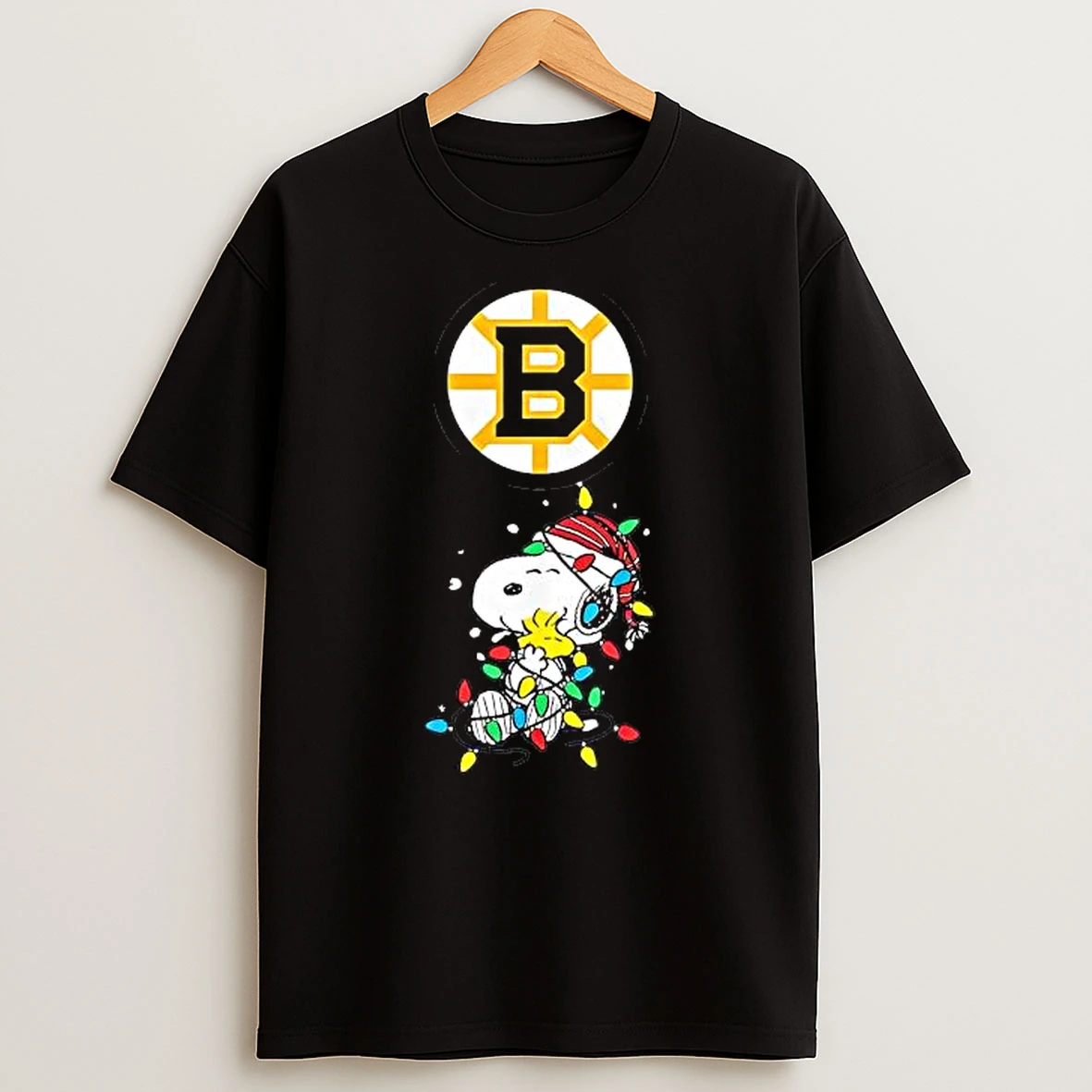 Boston Bruins Peanuts Christmas Night 2025 Special Holiday T Shirt
