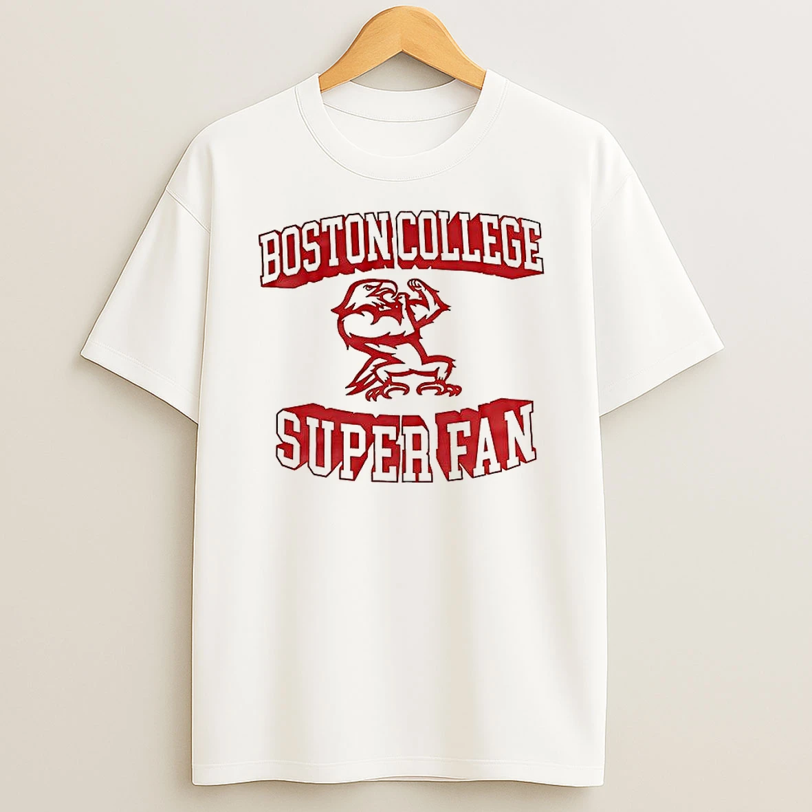 Boston College Eagles Super Fan Logo T Shirt