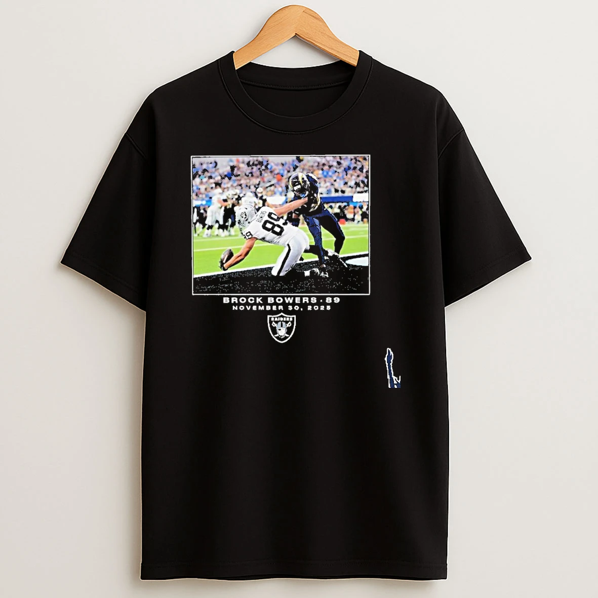 Bowers Black Las Vegas Raiders Nfl November 30 2025 Raiders T Shirt