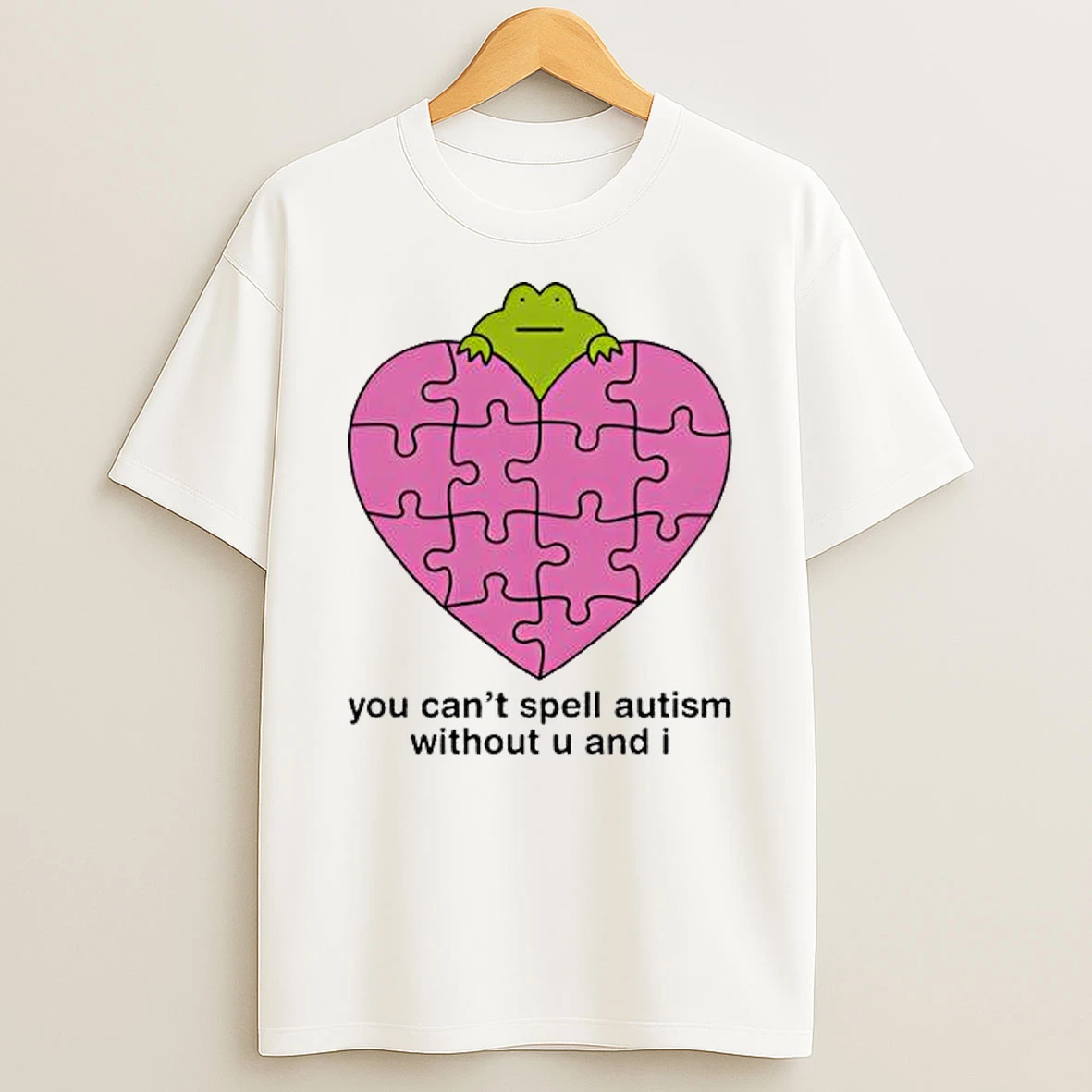 Boy Frog You Cant Spell Autism Without U And I T Shirt