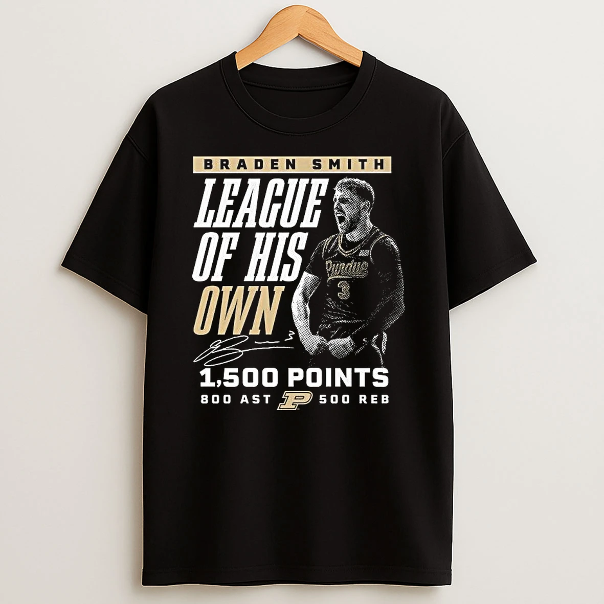 Braden Smith League Of His Own 1500 Points 800 Ast 500 Reb Signature T Shirt