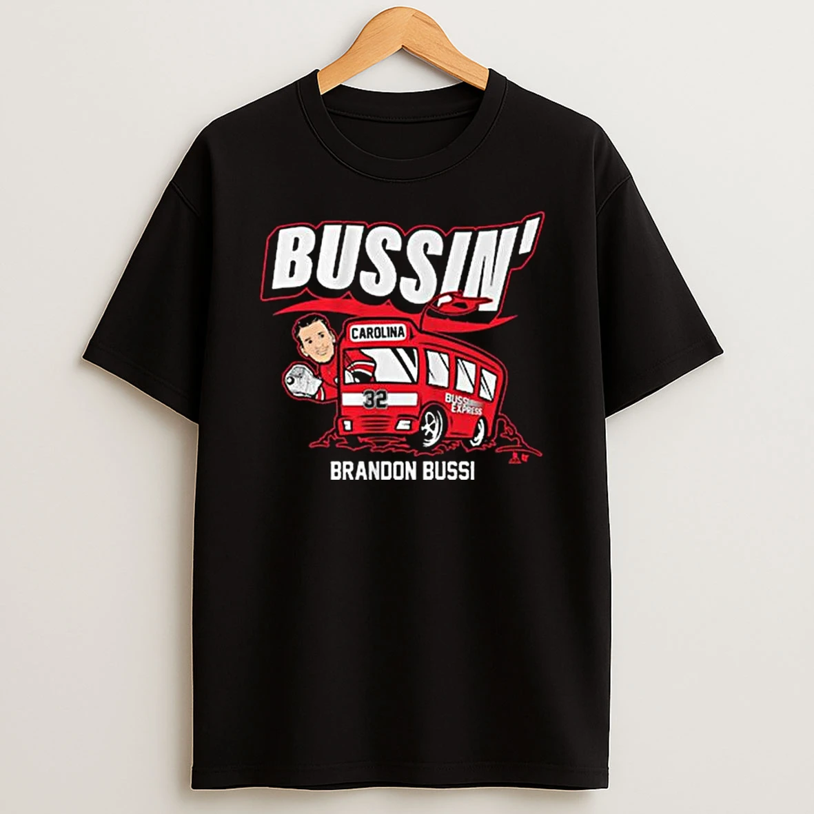 Brandon Bussi Carolina Bussin Express Caricature T Shirt