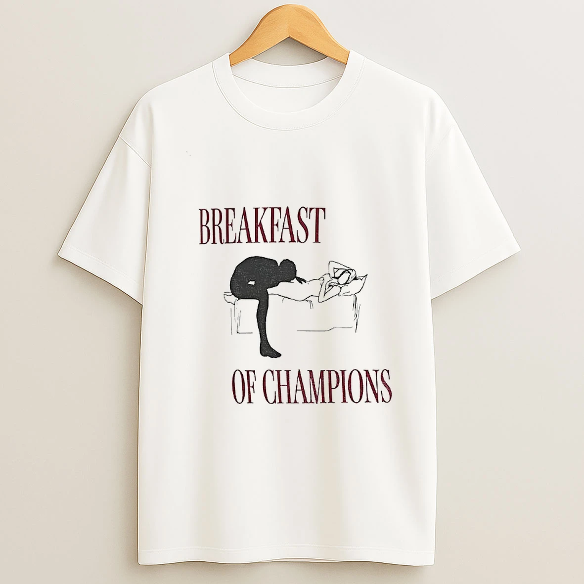 Breakfast Of Champions Girls Night Games Adult Humor T Shirt