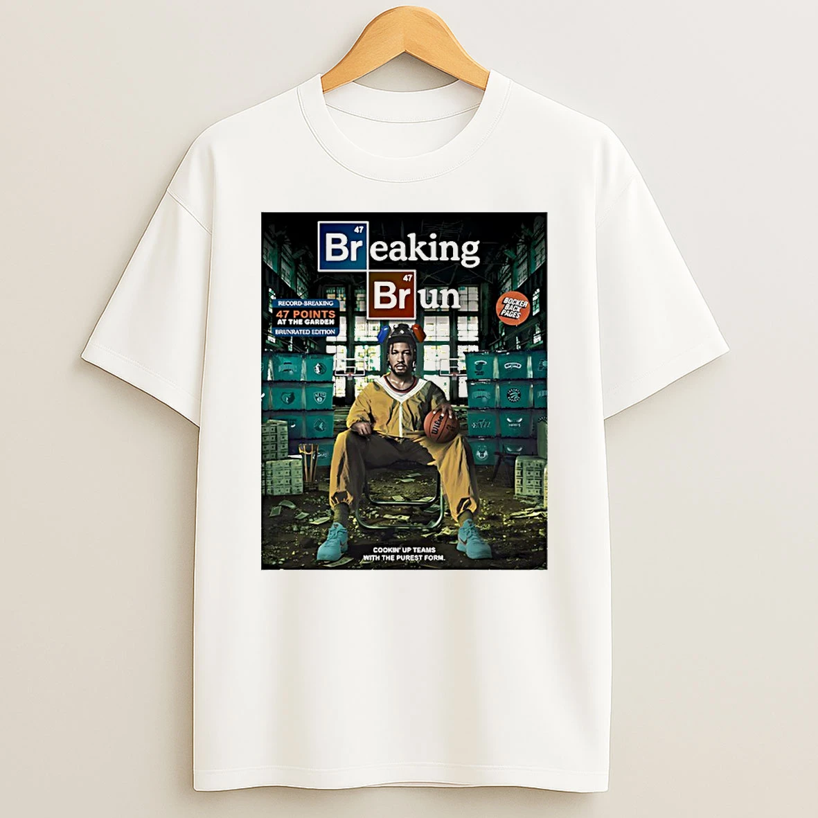 Breaking Brun New York Knicks Jalen Brunson 47 Points At The Garden Circle T Shirt