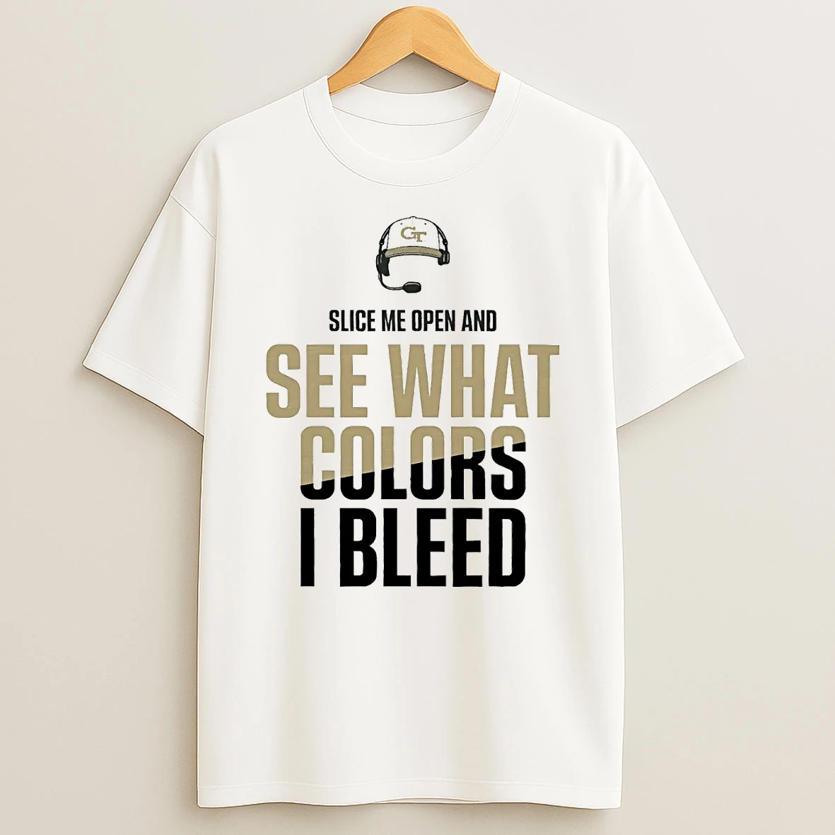 Brent Key Slice Me Open And See What Colors I Bleed Georgia Tech T Shirt
