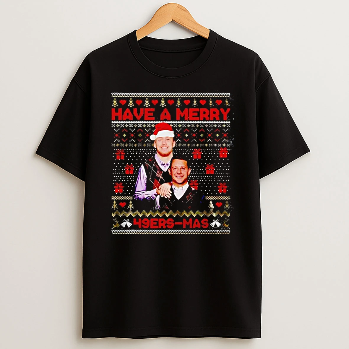 Brock Purdy Andgeorge Kittle San Francisco 49ers Step Brothers Have A Merry Christmas T Shirt
