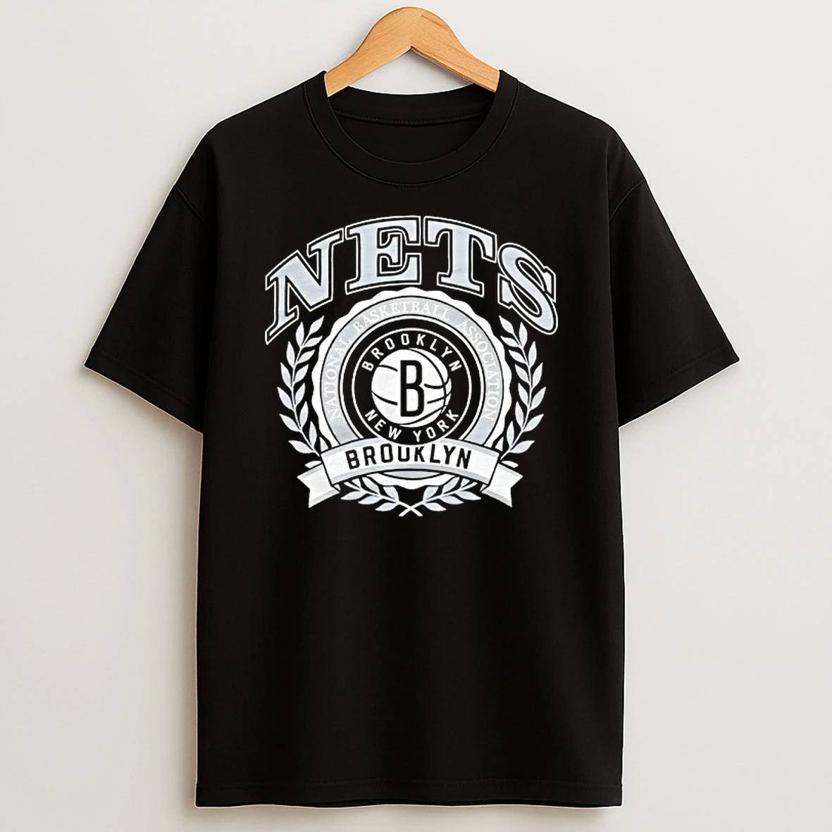 Brooklyn Nets Basketball Nba Crest Logo T Shirt