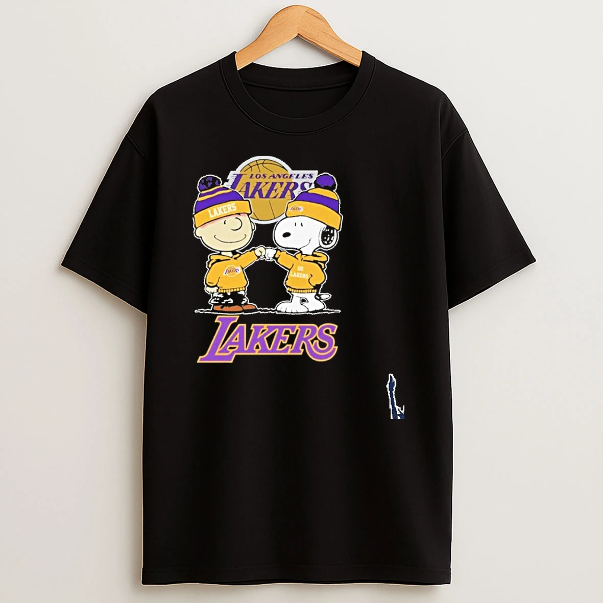 Brown And Snoopy Los Angeles Lakers T Shirt