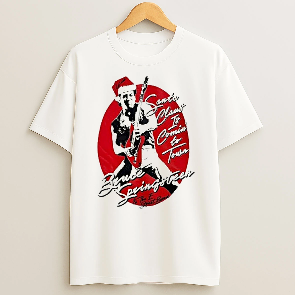 Bruce Springsteen Santa Claus Is Comin To Town T Shirt