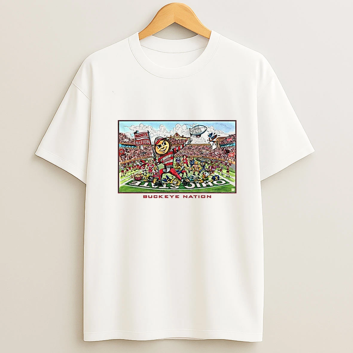 Brutus Buckeye Go Buckeyes Nation Ohio State Buckeyes Football 2025 T Shirt