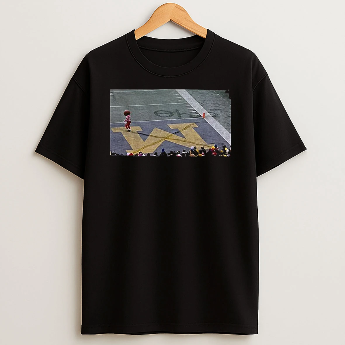 Brutus Buckeye Ohio State Snow Fan Football Photo T Shirt
