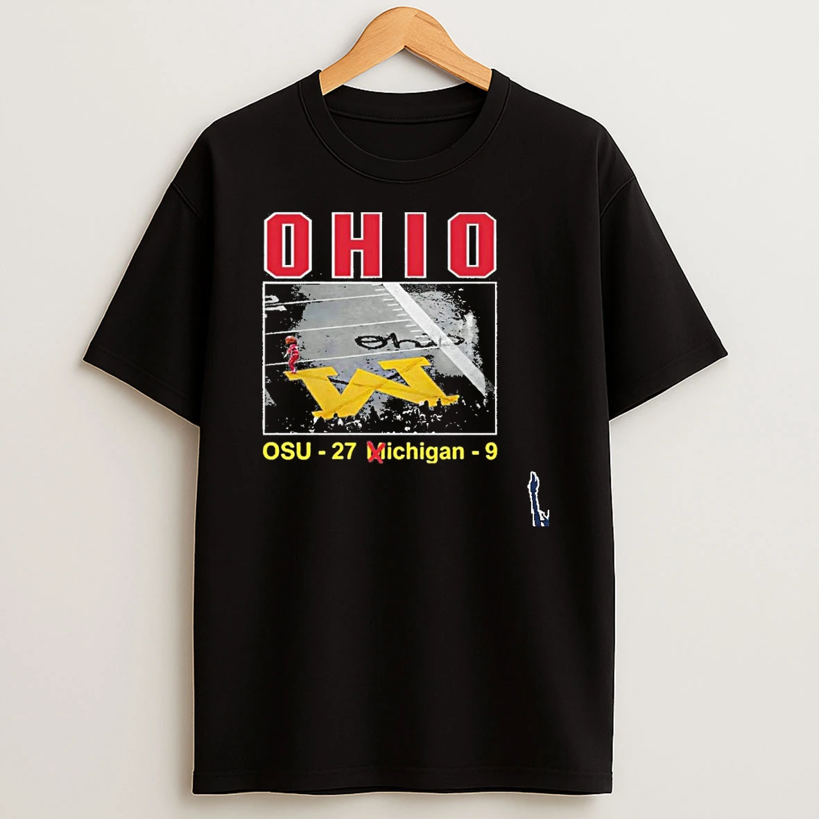 Brutus Ohio Erase Osu 27 9 Michigan T Shirt
