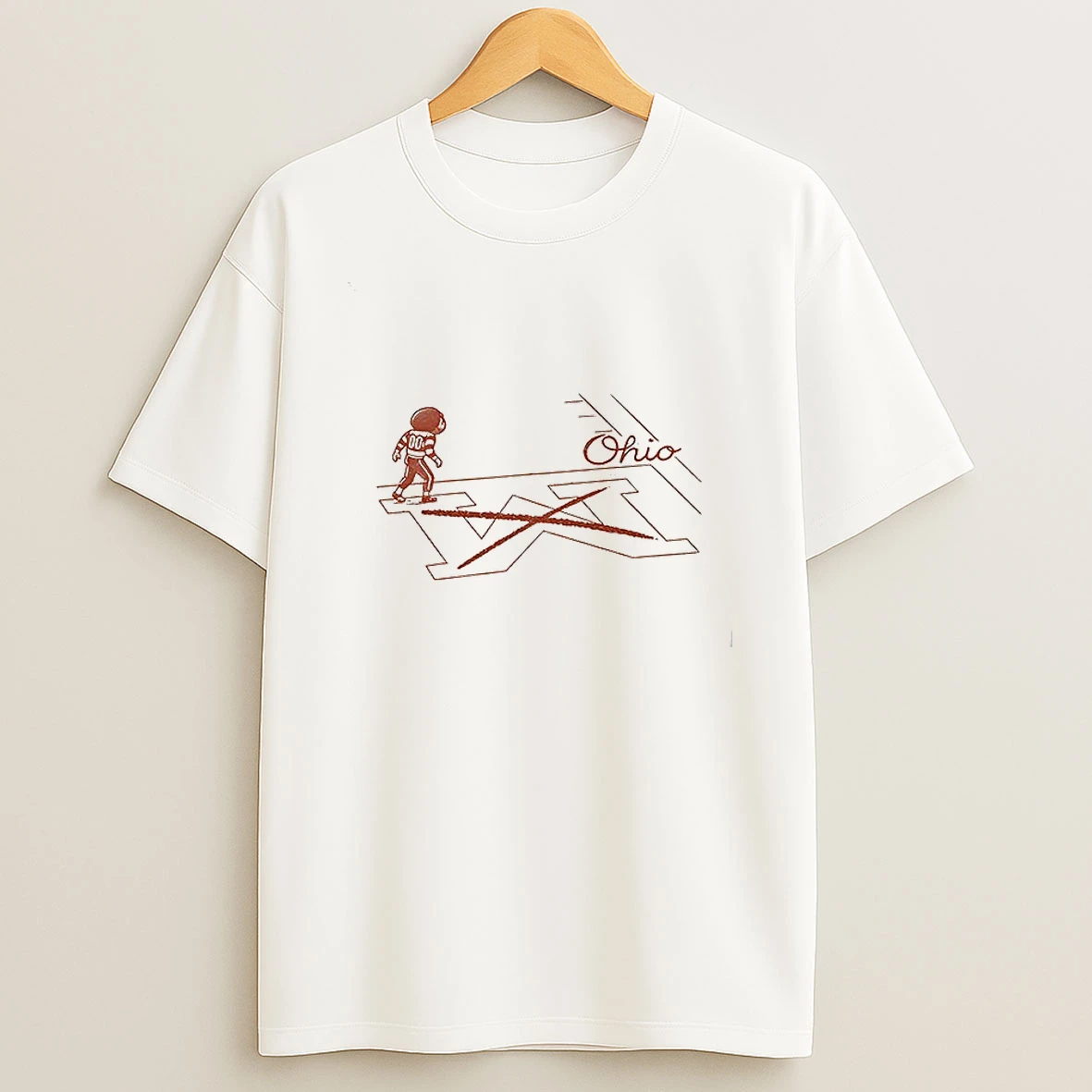 Brutus Ohio State Buckeyes Dancing Mascot In The M Land Snow Game Day Ohio Beat Michigan T Shirt