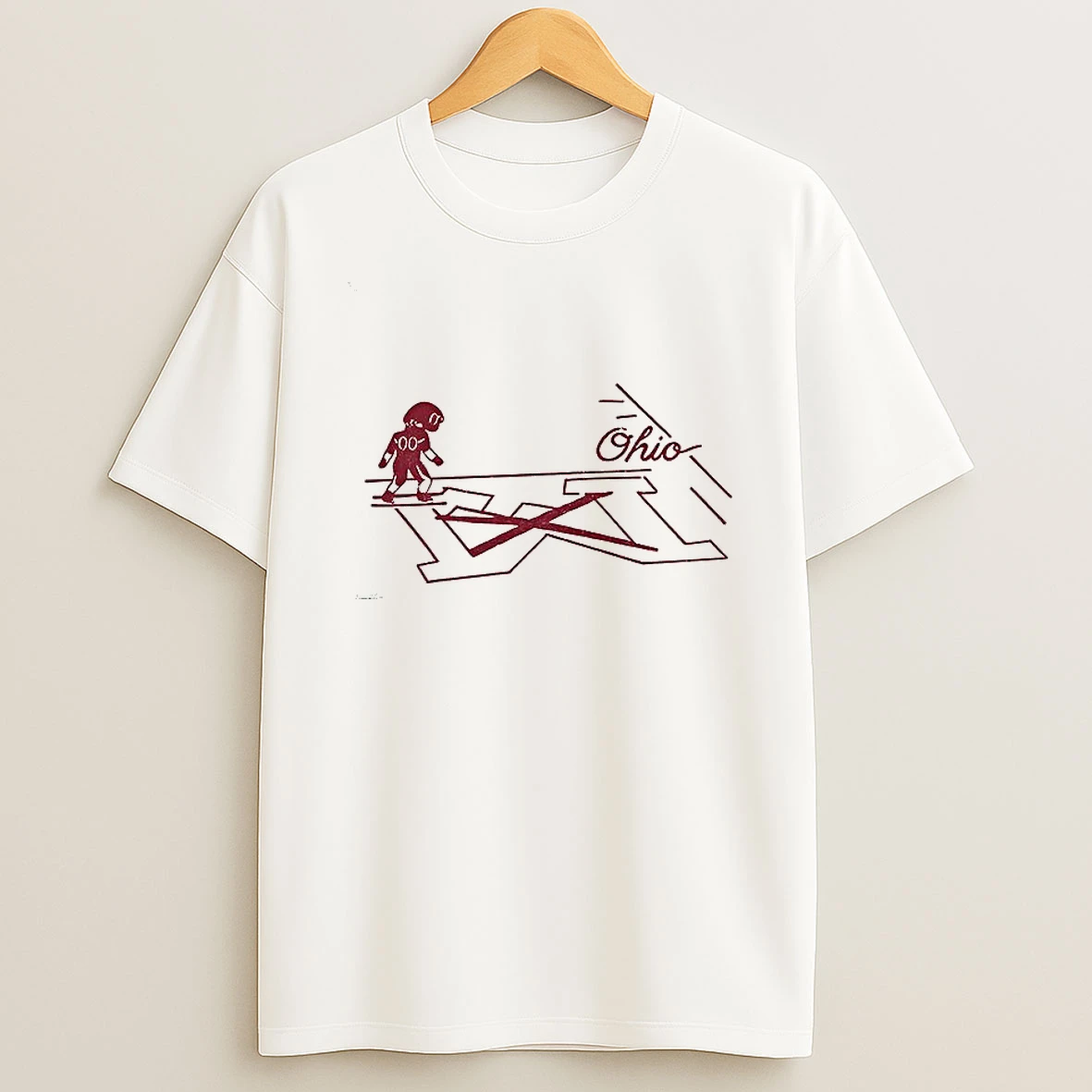 Brutus Ohio State Snow Fan Football Erase The M T Shirt