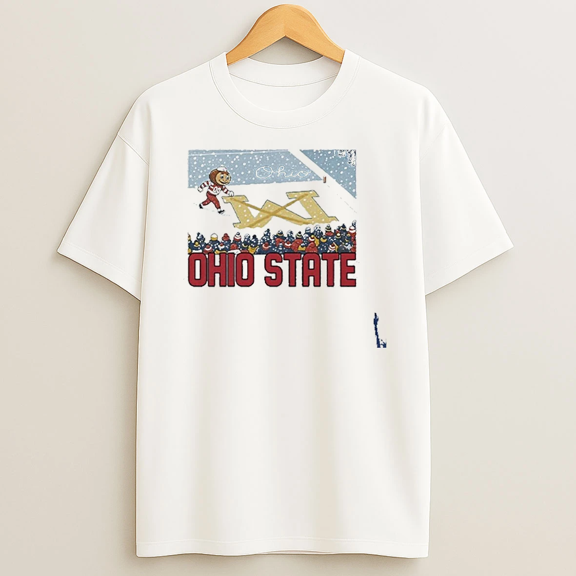 Brutus Ohio State Snow Fan Football T Shirt