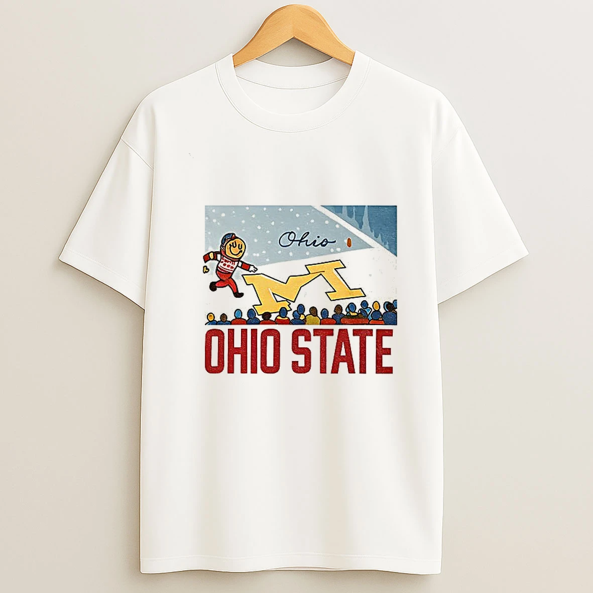 Brutus Ohio State Snow Fan Football Funny Art T Shirt