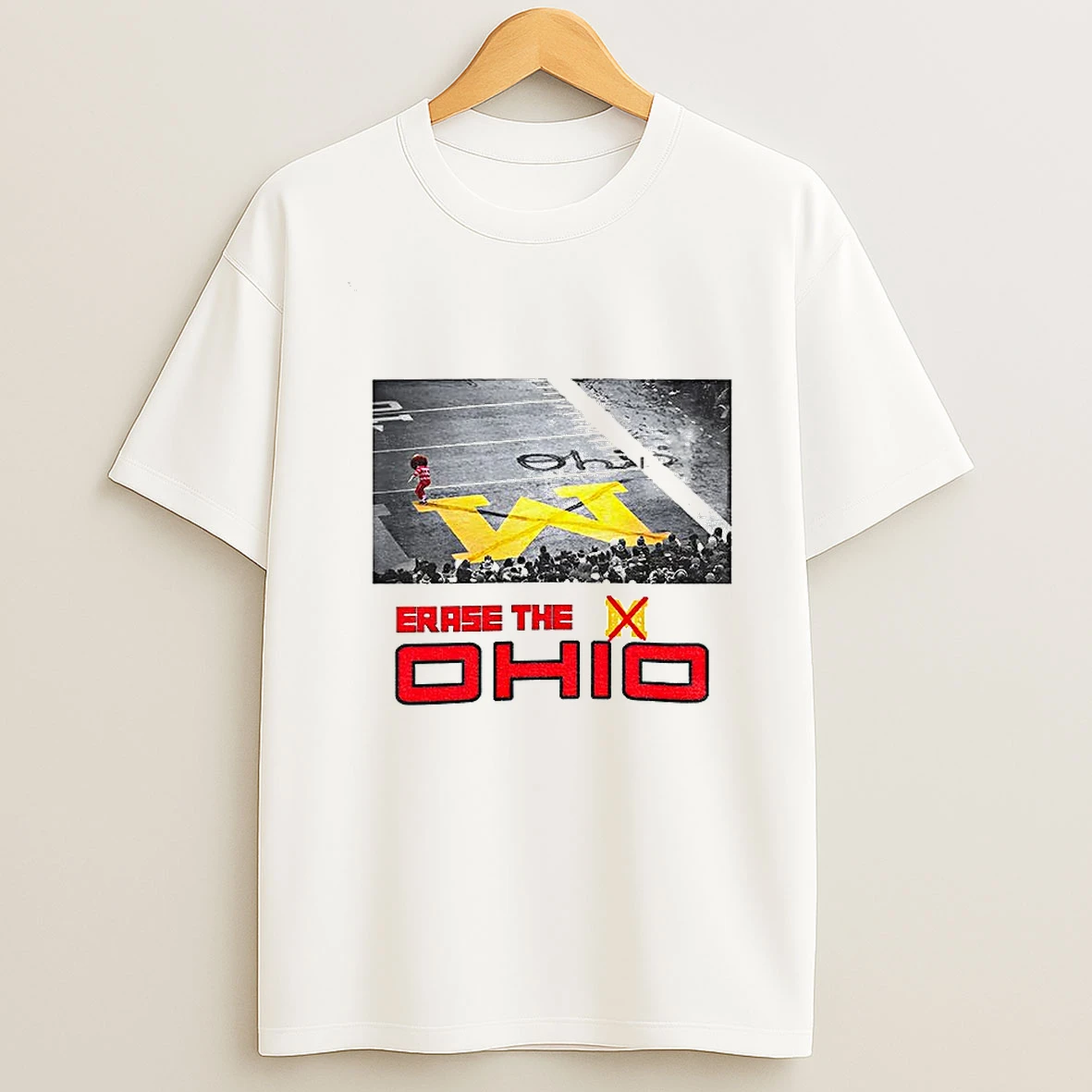 Brutus Snow Ohio State Buckeyes Erase The Michigan Wolverines Football Game Day T Shirt