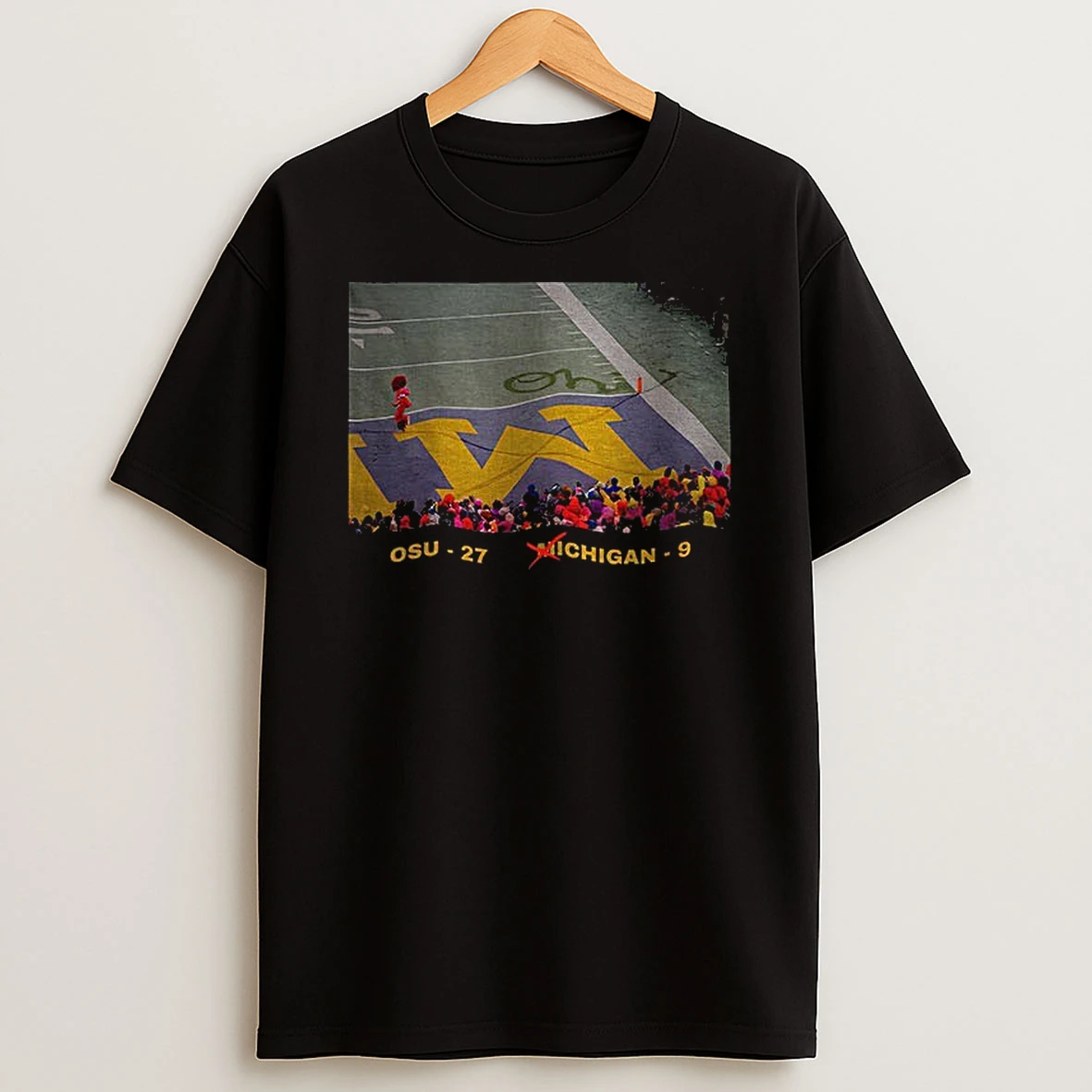 Brutus Vs Michigan Game Day Ohio State Snow Erase The M Logo T Shirt