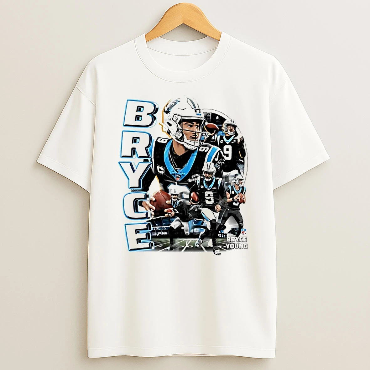 Bryce Young Carolina Panthers Football Graphic Circle T Shirt