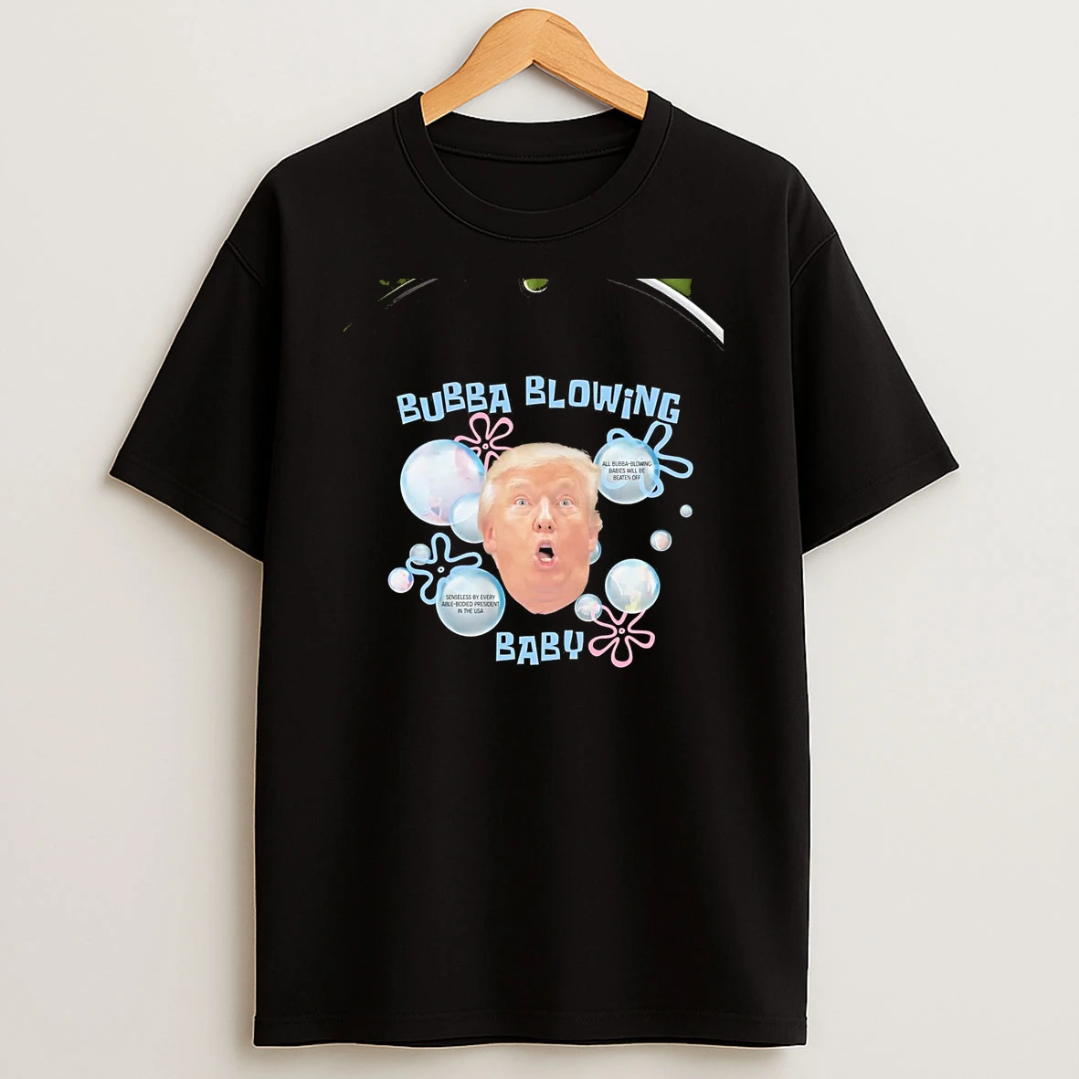 Bubba Blowing Baby Trump Chriast T Shirt