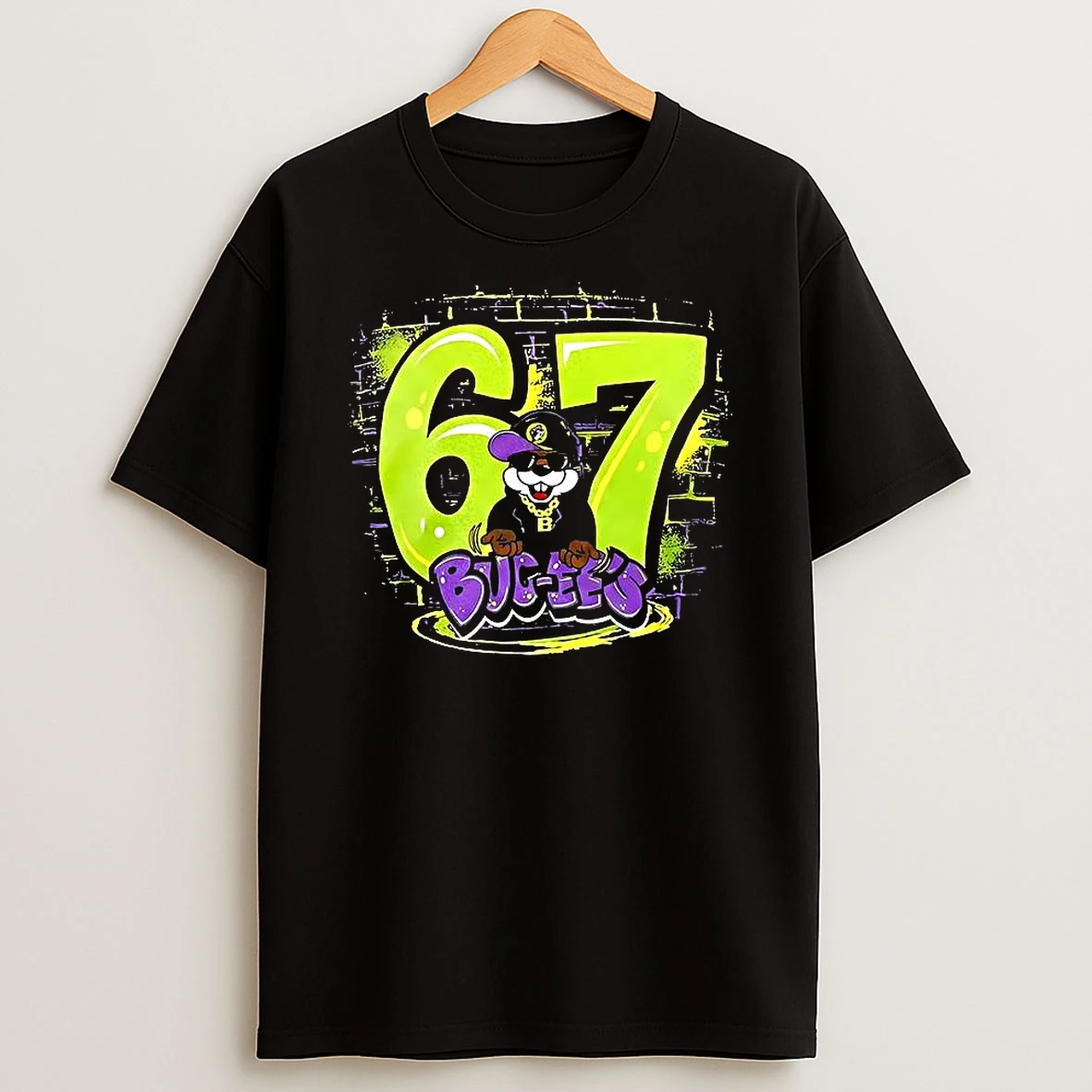 Bucees Six Seven 67 Graffiti Hip Hop Meme T Shirt