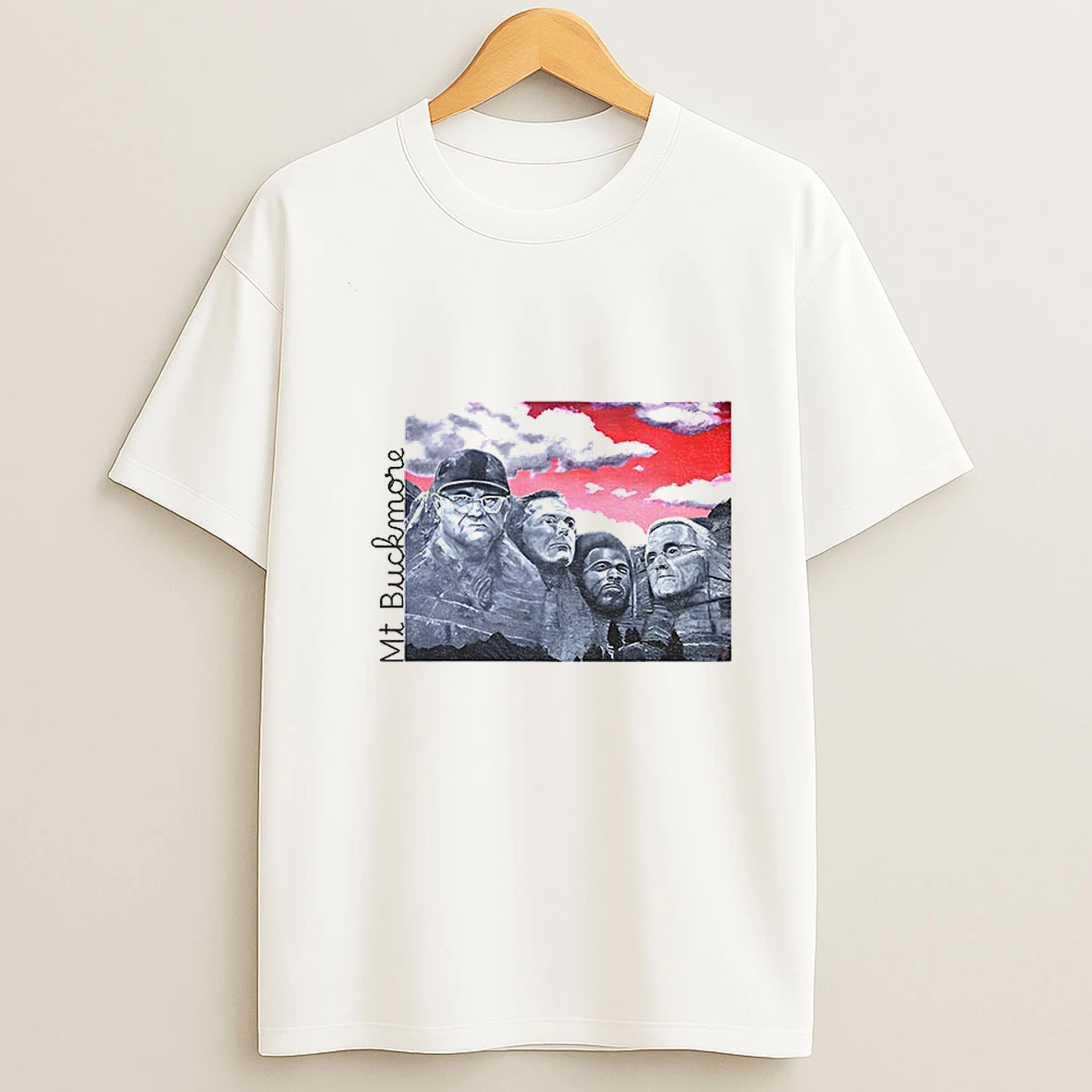 Buckeye Mount Rushmore Mt Buckmore Featuring Ohio State Football T Shirt