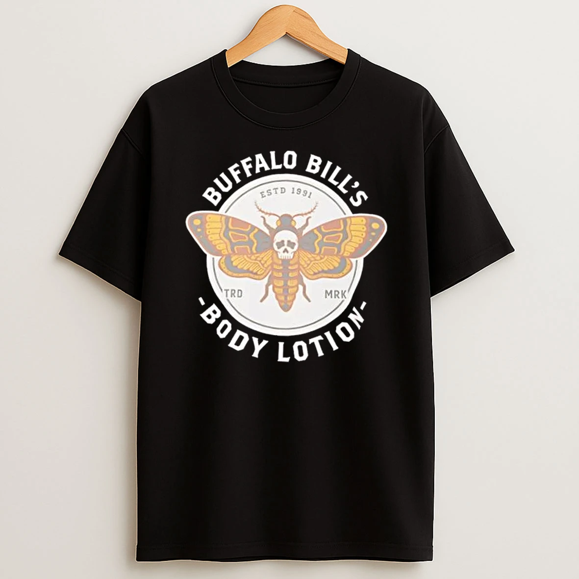 Buffalo Bills Body Lotion Deaths Head Moth T Shirt