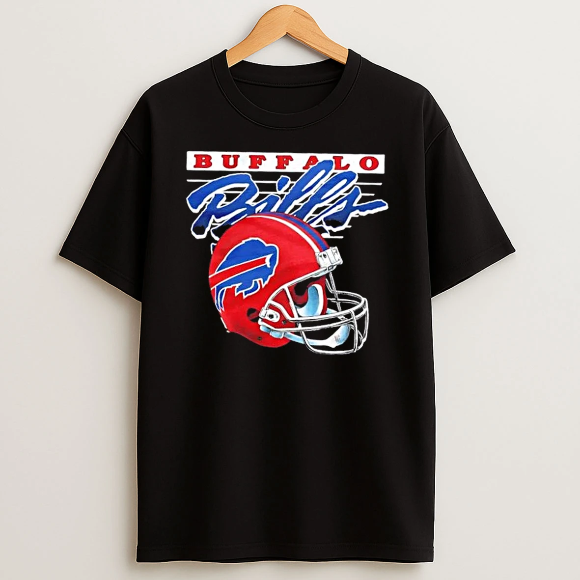 Buffalo Bills Gradient Alt Football Helmet T Shirt