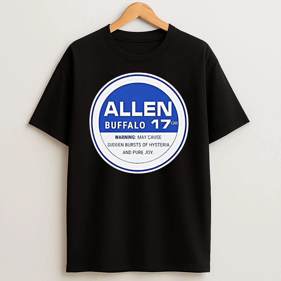 Buffalo Bills Josh Allen 17 Hysteria And Pure Joy Tshirt Hoodie