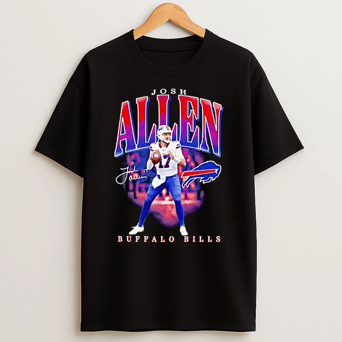 Buffalo Bills Josh Allen Player Hype Signatures Graphic T Shirt
