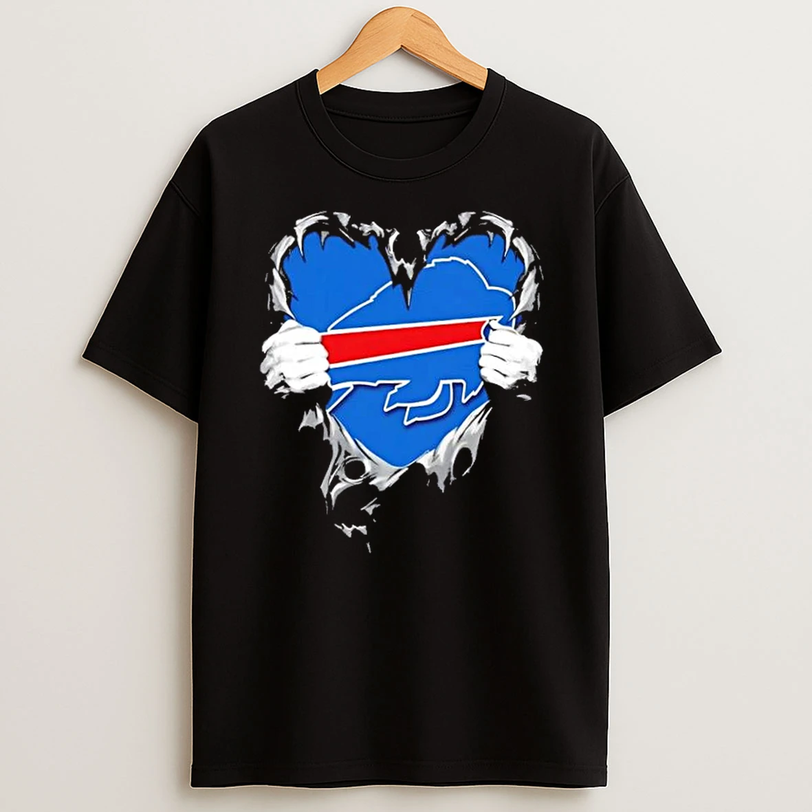 Buffalo Bills Rip The Chest Forever In My Heart T Shirt