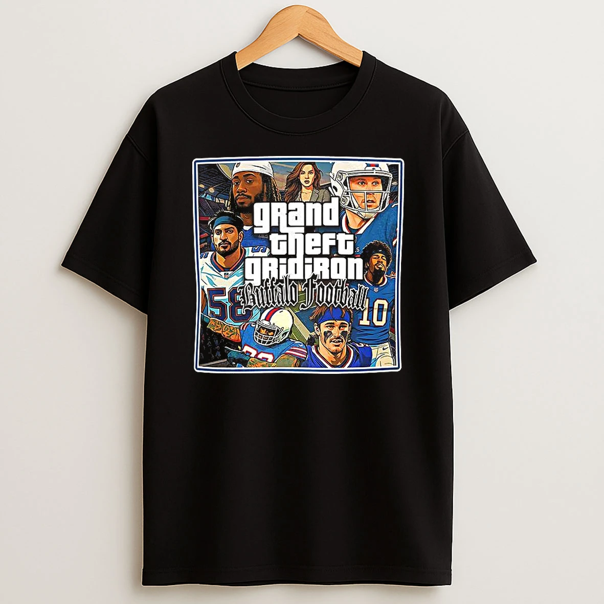 Buffalo Bills Football Grand Theft Gridiron Gta Style T Shirt