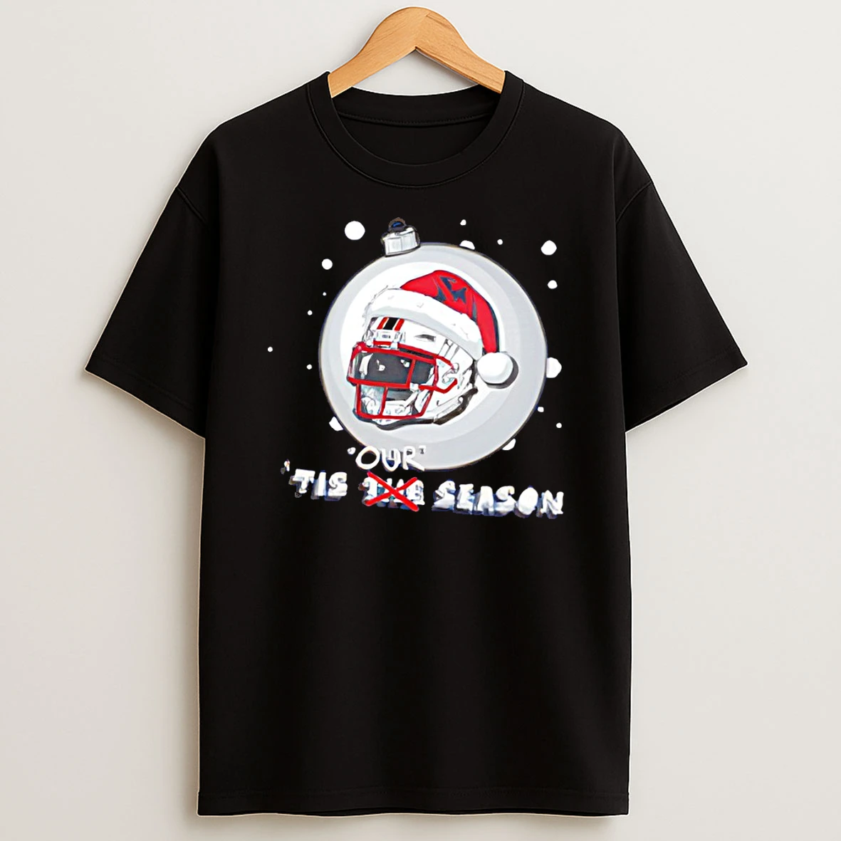 Buffalo Bills Helmet Santa Tis Our Season Nfl Christmas T Shirt