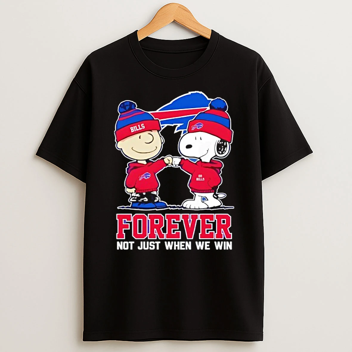 Buffalo Bills X Charlie Brown Vs Snoopy Forever Not Just When We Win T Shirt