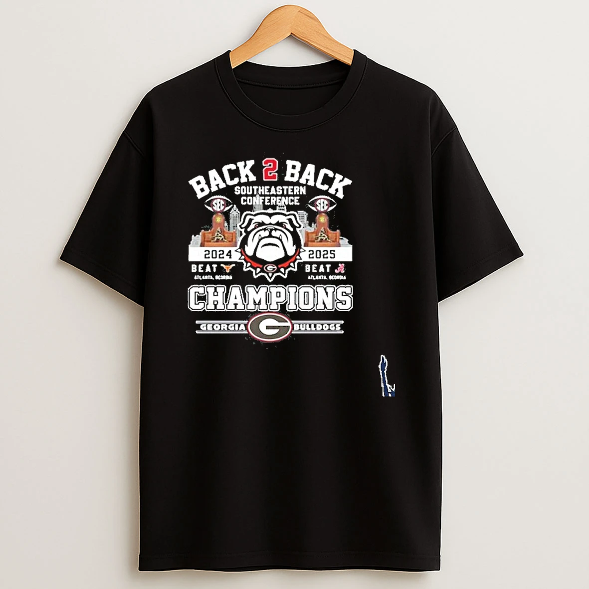 Bulldogs B2b Sec Champs2 Southeastern Conference Champions T Shirt