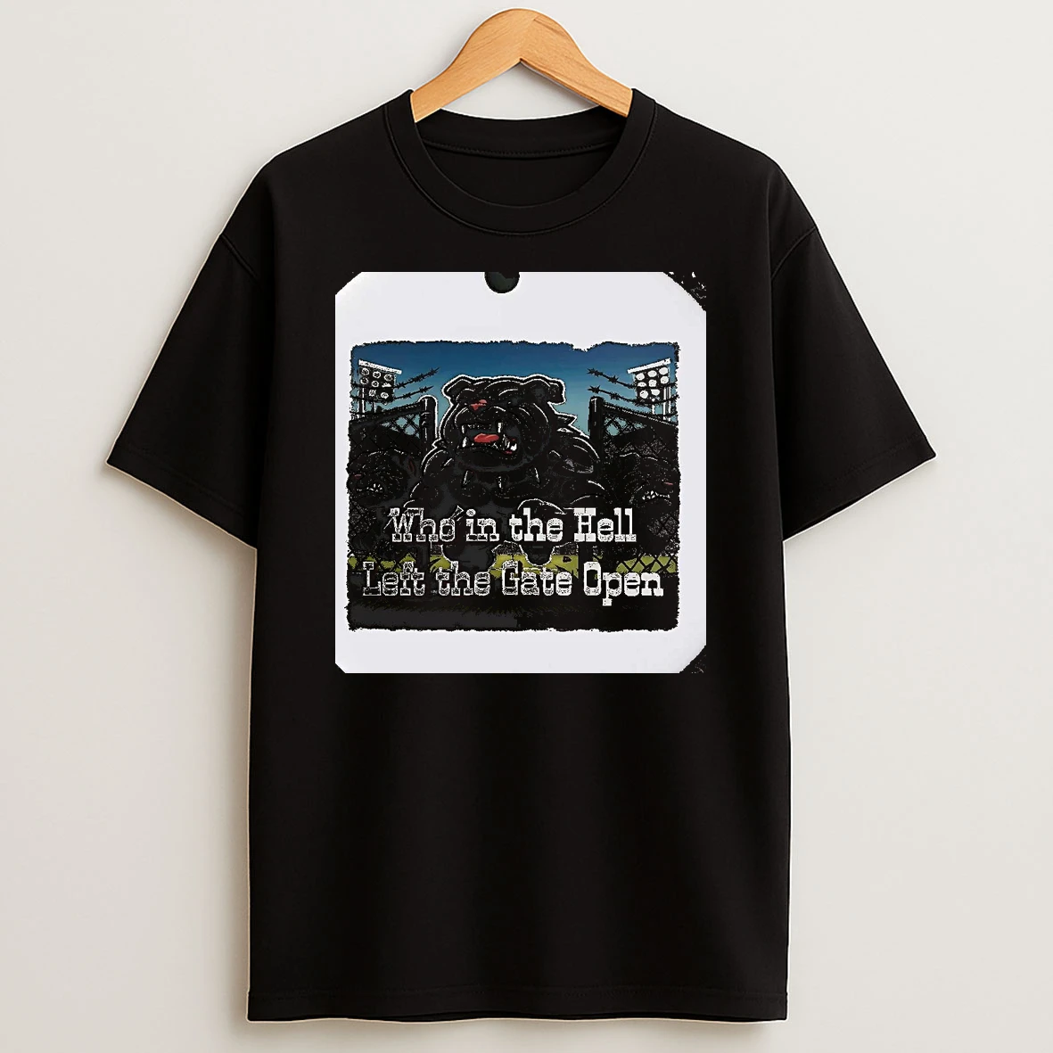 Bulldogs Baseball Who In The Hell Left The Gate Open Christmas Christmas T Shirt
