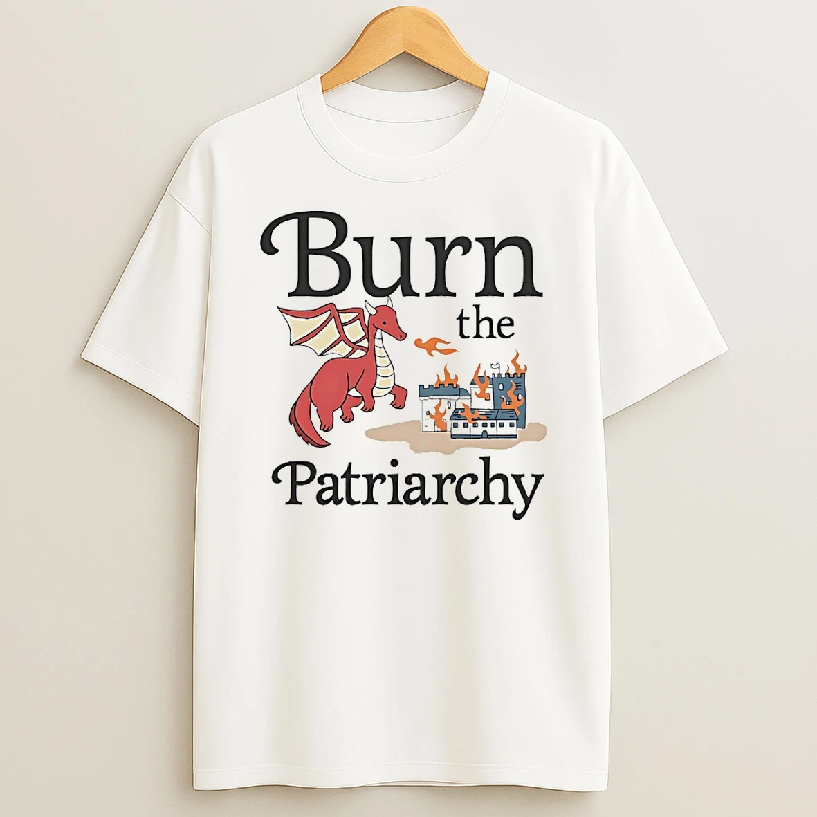 Burn The Patriarchy Circle T Shirt