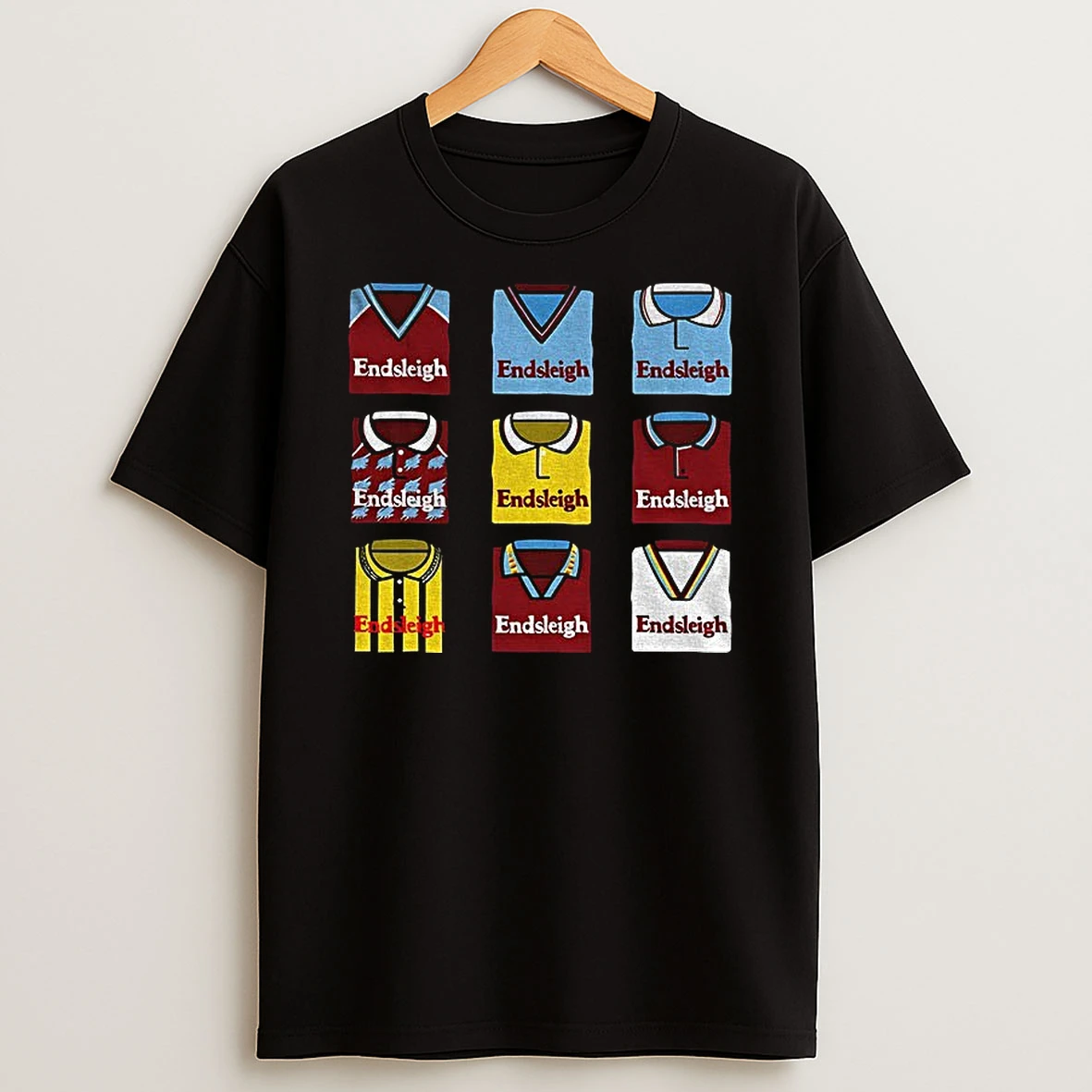 Burnley Fc Endsleigh Classic Football Jersey Graphic T Shirt