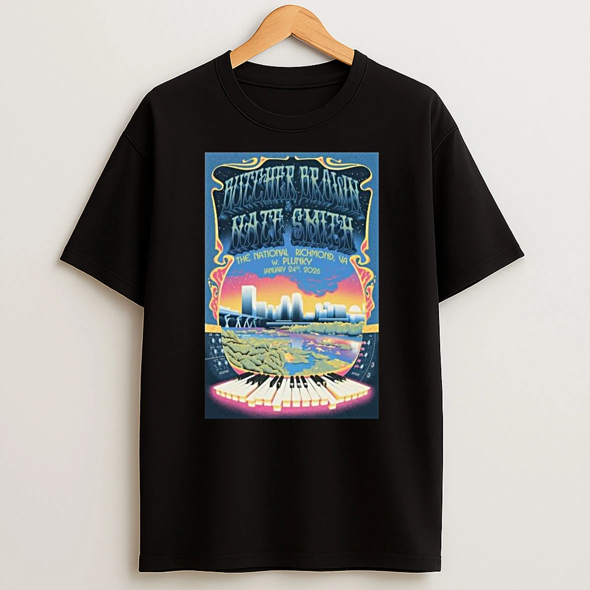 Butcher Brown Nate Smith Richmond Va January 24 2026 Concert T Shirt