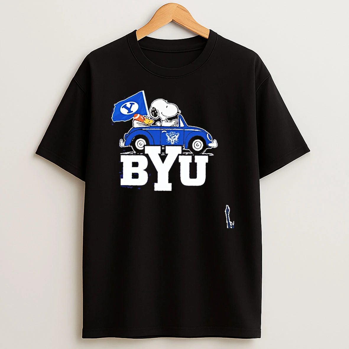 Byu Snoopy And Woodstock Car Ball T Shirt